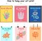 9Pcs Preppy Travel Wall Art Prints Colorful Abstract Aesthetic Preppy Room Decor Minimalist Art Poster Decor for Teen Girls Bedroom Pink College Dorm Room Posters(UNFRAMED 10x12in)